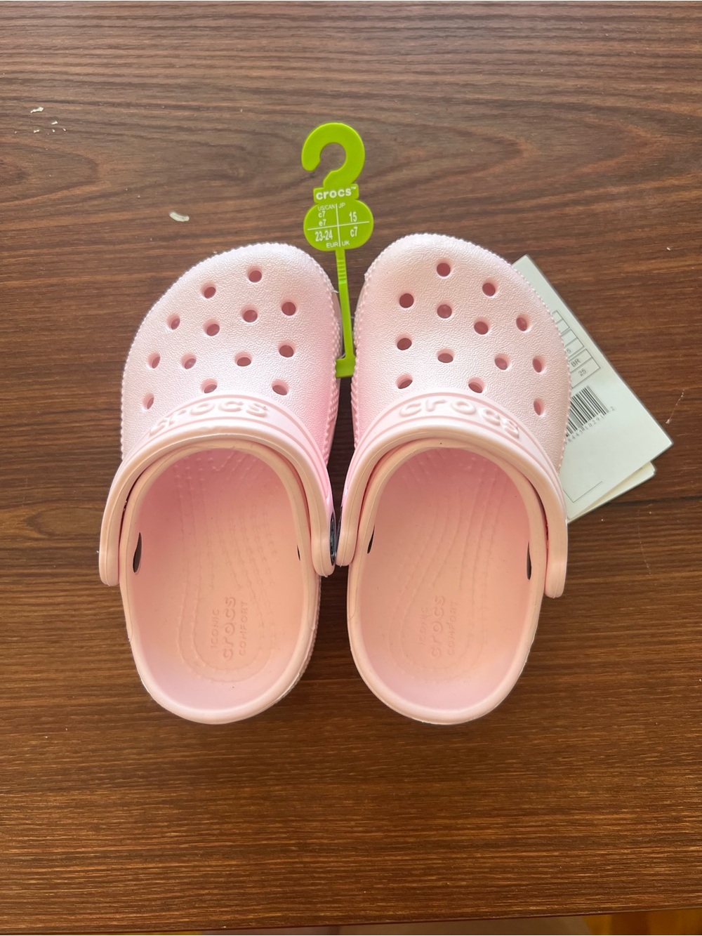 NWT Crocs Toddler Ballerina Pink Classic Clogs